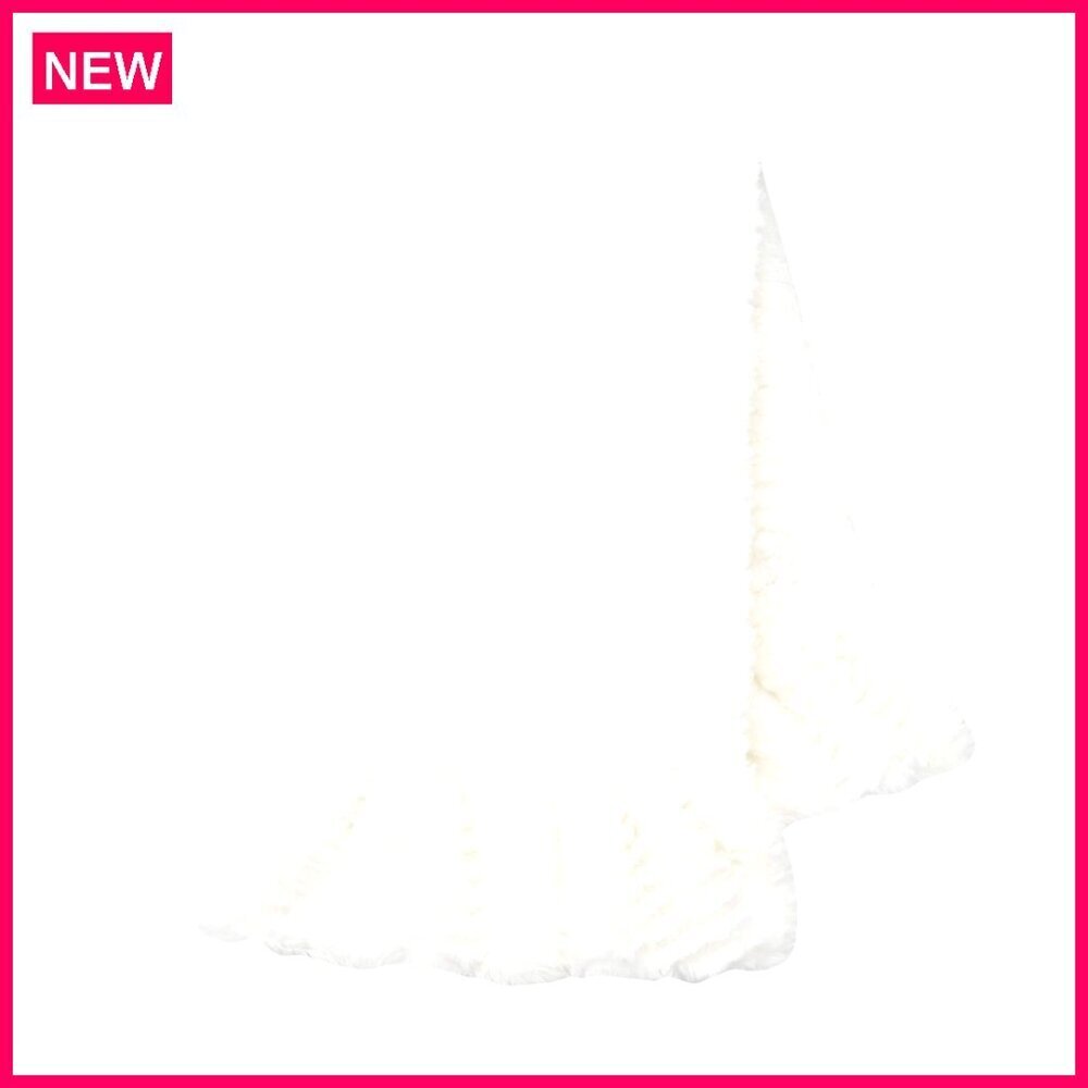Luxury Minky Baby Blanket with Chevron Pattern and Ruffled Edges
